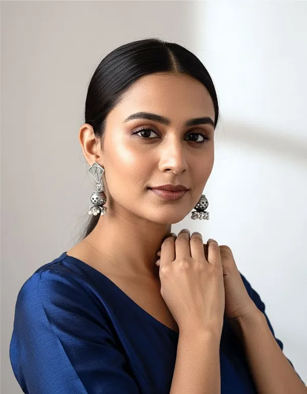 Silver-Tone_Oxidised_Jhumka_Earrings_for_Women