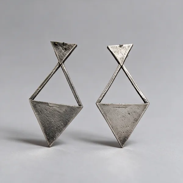 Silver_Brass_Geometric_Triangular_Drop_Earrings_For_Women