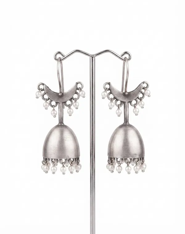 Silver_Tone_Brass_Pearl_Crescent_Jhumka_Earrings_For_Women