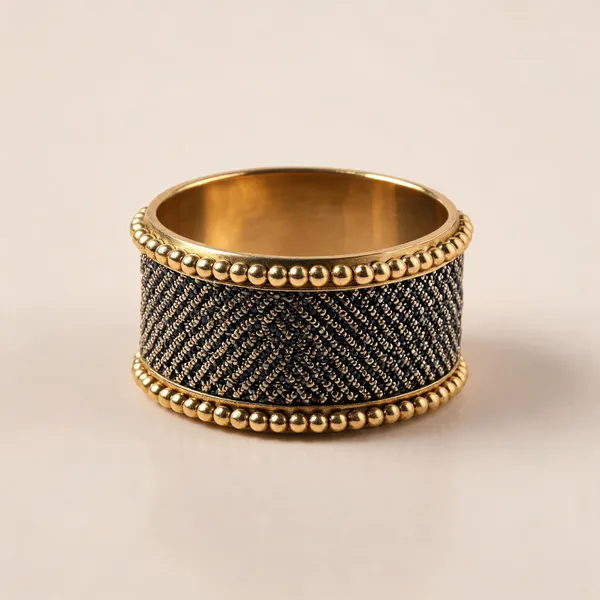 Silver_Gold_Tone_Brass_Beaded_Cuff_Bangle_For_Women