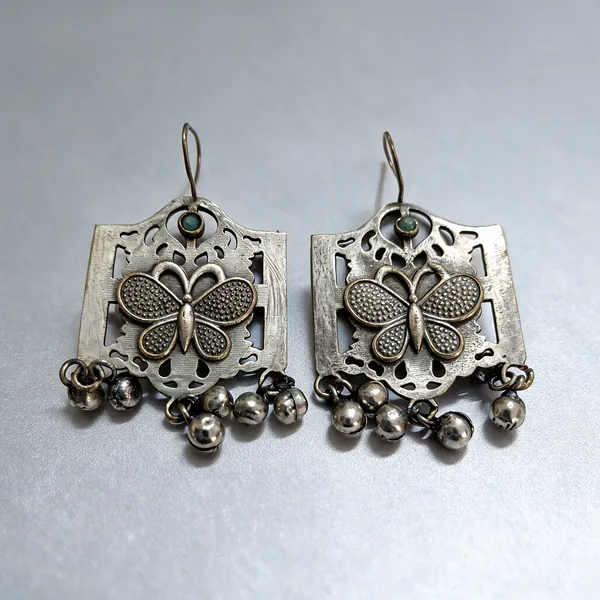 Silver_Oxidised_Brass_Butterfly_Cutwork_Dangle_Earrings_For_Women