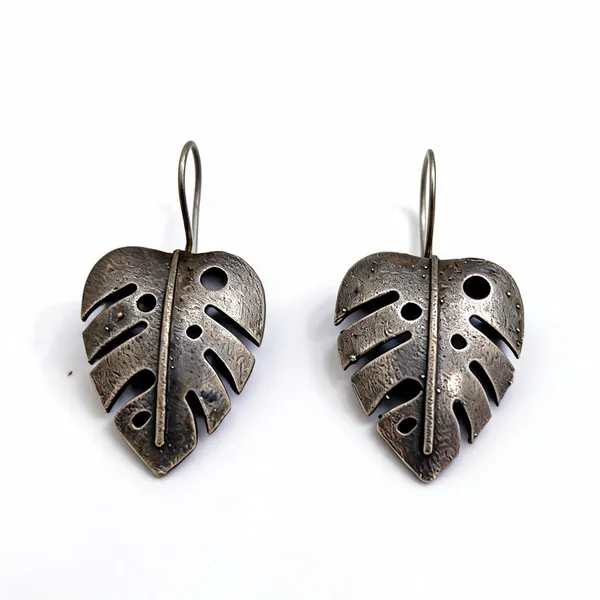 Silver_Brass_Leaf_Design_Drop_Earrings_For_Women
