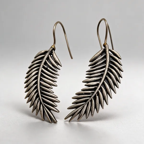 Silver_Brass_Leaf_Drop_Earrings_For_Women