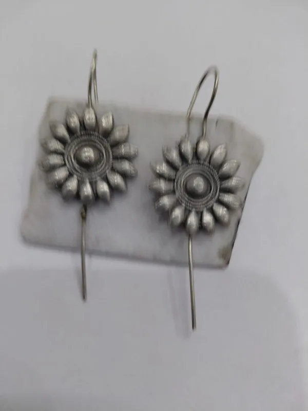 Silver-Tone_Brass_Floral_Long_Drop_Earrings_For_Women