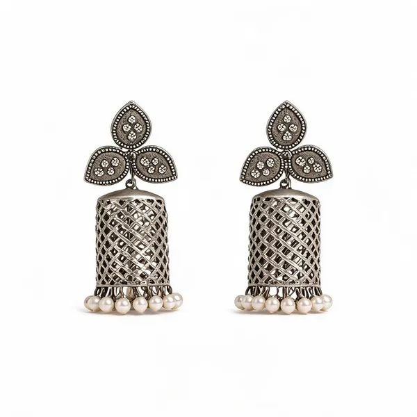 Silver-Tone_Brass_Teardrop_Ethnic_Jhumka_Earrings_For_Women
