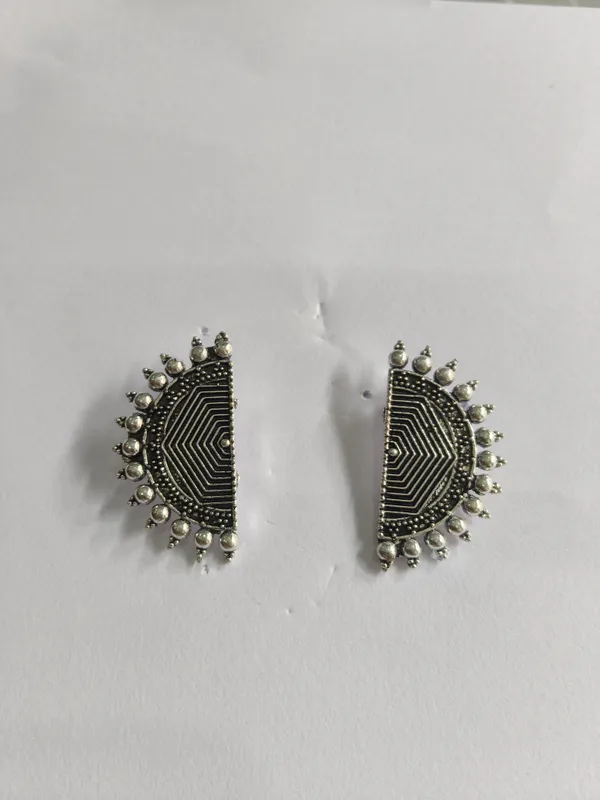 Silver_Oxidised_Brass_Geometric_Semicircular_Earrings_For_Women