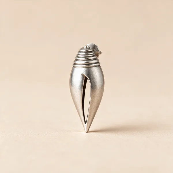 Silver-Tone_Brass_Elongated_Drop_Earrings_For_Women