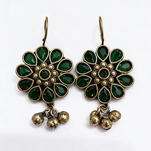 Green_Silver_Brass_Floral_Stone_Drop_Earrings_For_Women