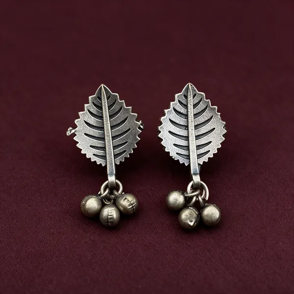 Silver-Tone_Brass_Circular_Ornamental_Earrings_For_Women