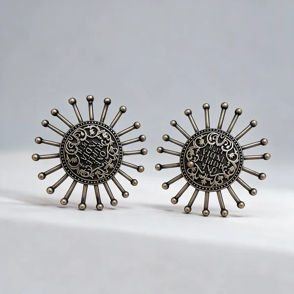 Silver-Tone_Brass_Sunburst_Medallion_Brooch_For_Women