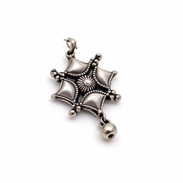 Silver-Tone_Brass_Geometric_Star_Drop_Earrings_For_Women