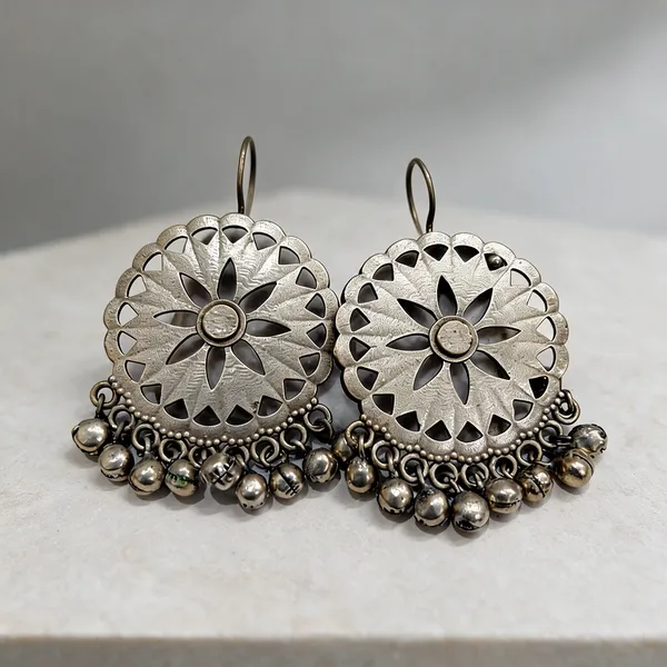 Silver_Oxidised_Brass_Floral_Cutwork_Dangle_Earrings_For_Women