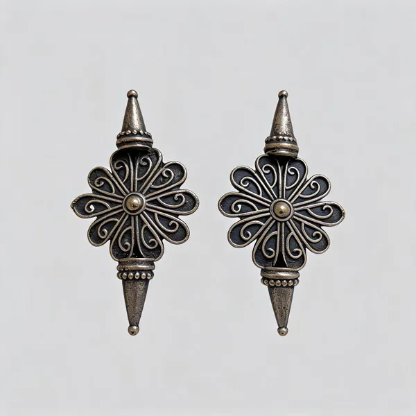 Silver-Tone_Brass_Filigree_Floral_Drop_Earrings_For_Women
