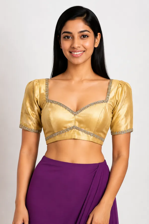 Mustard_Silk_Blouse_For_Women