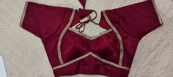 Maroon_Embellished_Tie-Back_Blouse_for_Women