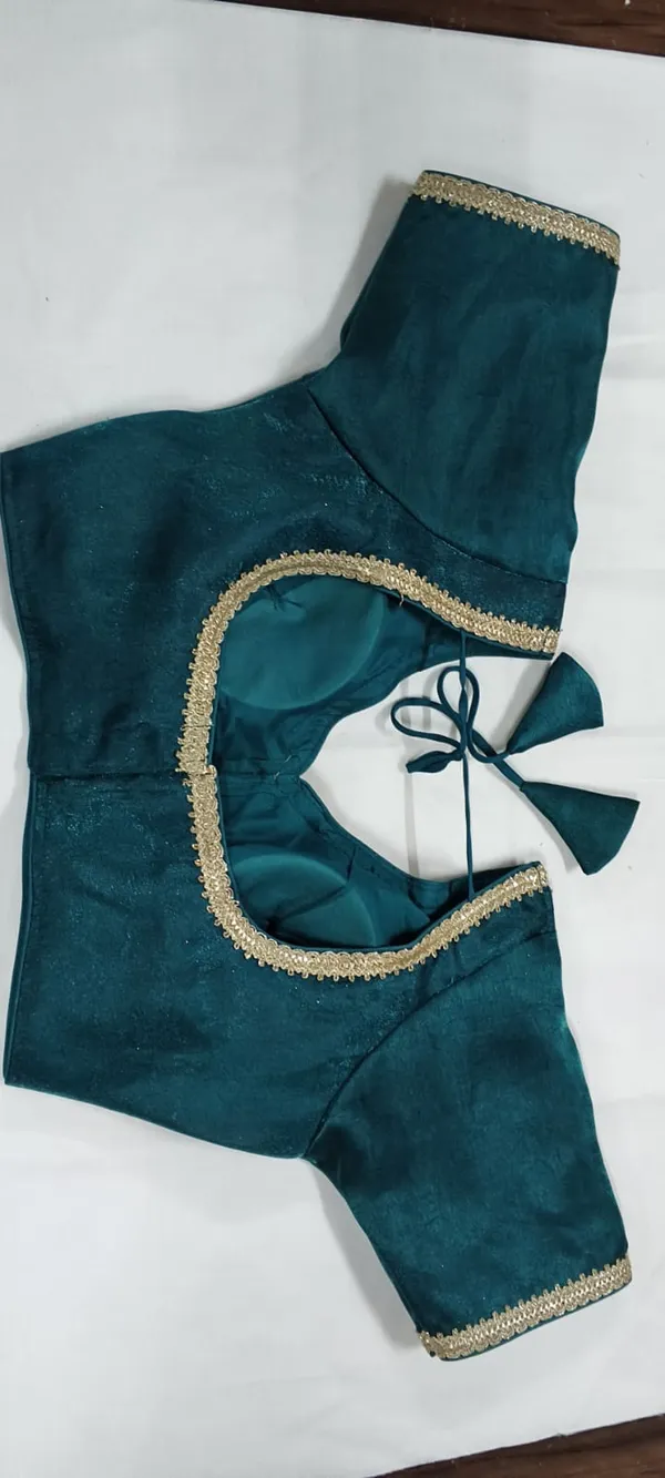 Teal_Silk_Finish_Ethnic_Blouse_for_Women