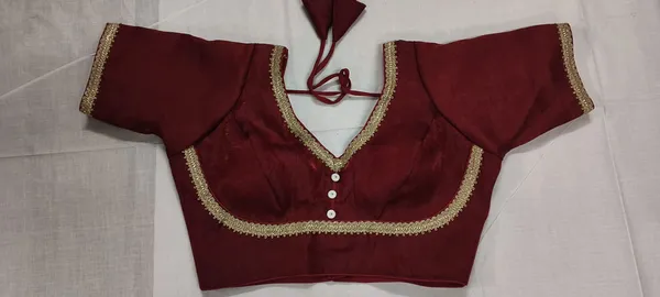 Maroon_Smooth_Finish_Embellished_Blouse_for_Women
