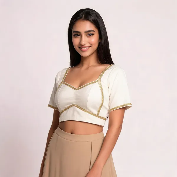 Off_White_Silk_Blouse_For_Women