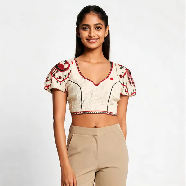 Off_White_Silk_Blouse_For_Women