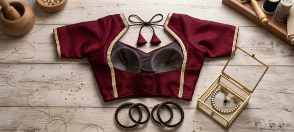 Maroon_Silk_Blouse_For_Women