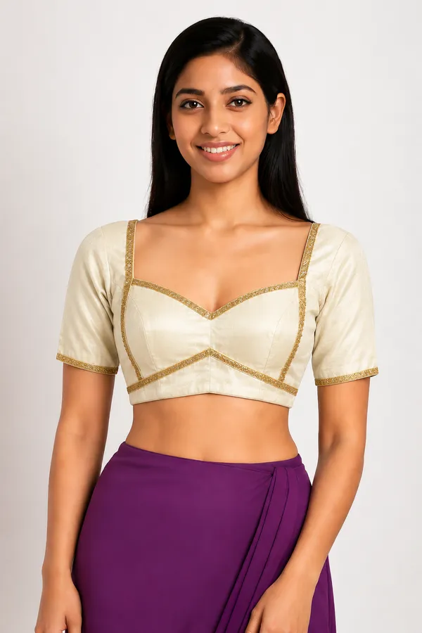 off_White_Silk_Blouse_For_Women