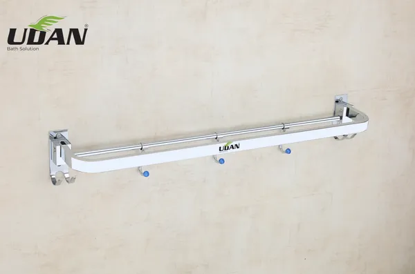 UDAN_SS_202_Stainless_Steel_Single_Folding_Towel_Rod_with_Hooks_|_Wall_Mounted_Foldable_Towel_Bar_|_Space-Saving_Bathroom_Rod_with_5_Hooks
