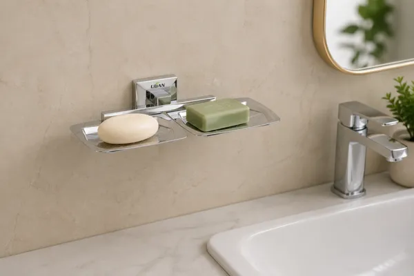 UDAN_Double_Soap_Dish_SS_202_|_Wall_Mounted_Chrome_Finish_Side-by-Side_Soap_Holder_for_Bathroom