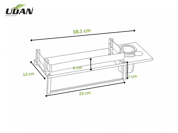UDAN_Stainless_Steel_3-in-1_Bathroom_Shelf_with_Towel_Bar_&_Tumbler_Holder_|_Wall_Mounted_Multipurpose_Storage_Shelf_|_Rust-Proof_Bathroom_Organizer