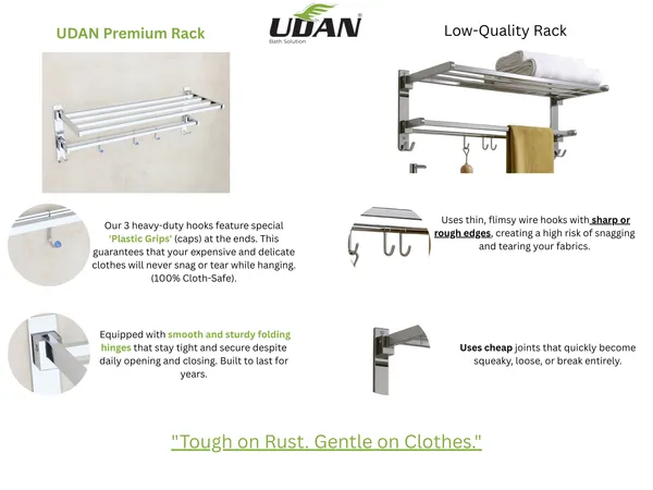 UDAN_SS_202_Stainless_Steel_Double_Bansri_Folding_Rack_|_90°_Smart_Foldable_Cloth_&_Towel_Hanging_Rack_with_Hooks_|_Wall_Mounted_Space-Saving_Bathroom_Rack
