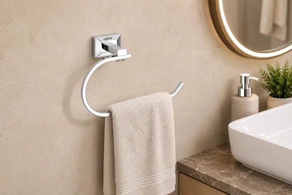 UDAN_Stainless_Steel_202_Napkin_Ring_Holder_|_Wall_Mounted_Chrome_Finish_Towel_Ring_for_Bathroom_&_Kitchen