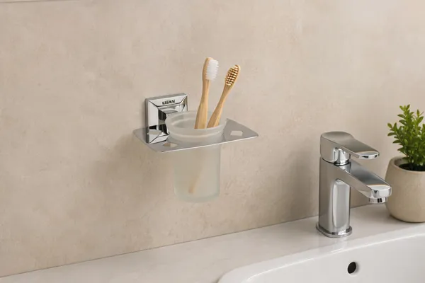 UDAN_Wall_Mounted_Tumbler_Holder_SS_202_|_Stainless_Steel_Toothbrush_&_Toothpaste_Holder_for_Bathroom