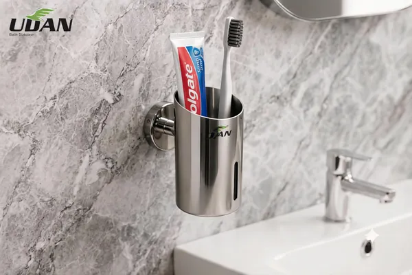 UDAN_Wall_Mounted_Tumbler_Holder_SS_202_|_Stainless_Steel_Toothbrush_&_Toothpaste_Holder_for_Bathroom