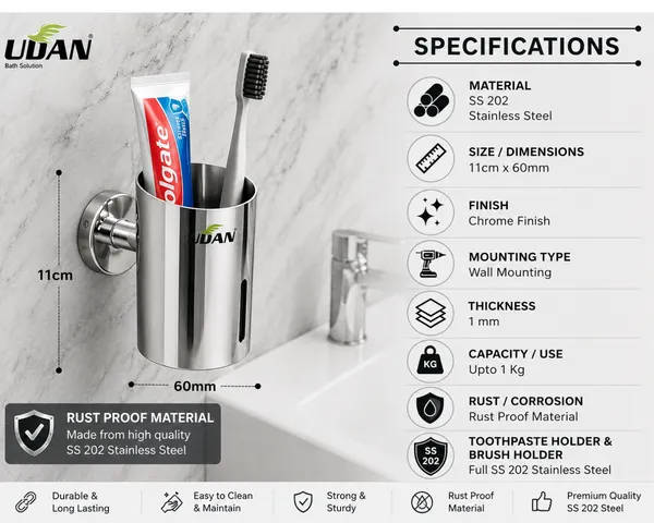 UDAN_Bathroom_Combo_Set_–_Toothbrush_Holder_+_2_Tier_Wall_Mounted_Shelf