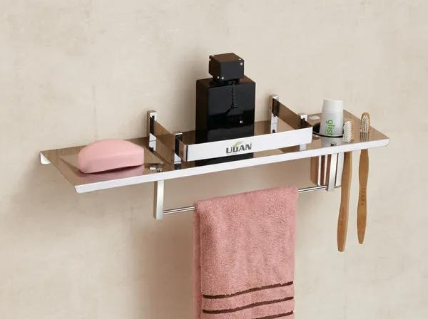 UDAN_Premium_Stainless_Steel_4_in_1_Multi-Purpose_Bathroom_Shelf_with_Towel_Rod,_Soap_Dish_&_Tumbler_Holder_|_Wall_Mounted_Storage_Shelf_with_Raised_Guard_|_Rust-Proof_Bathroom_Organizer