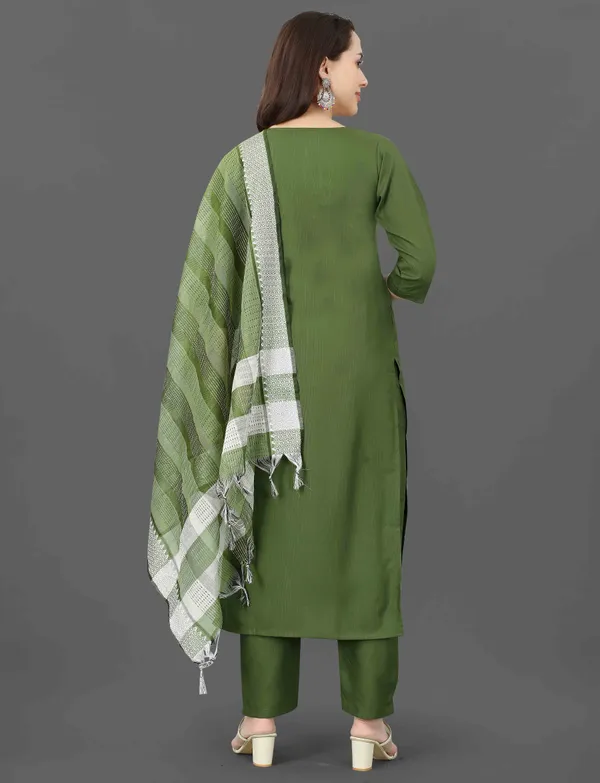New_Embroidery_A-Line_Kurti_With_Dupatta_And_Bottom_Ware