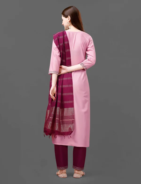 Ethnic_Motifs_Yoke_Design_Pure_Silk_Straight_Kurta_With_Trousers_&_Dupatta