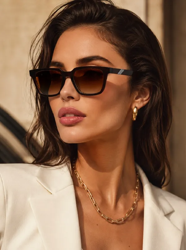 Unisex_Brown_Full-Rim_Square_Sunglasses