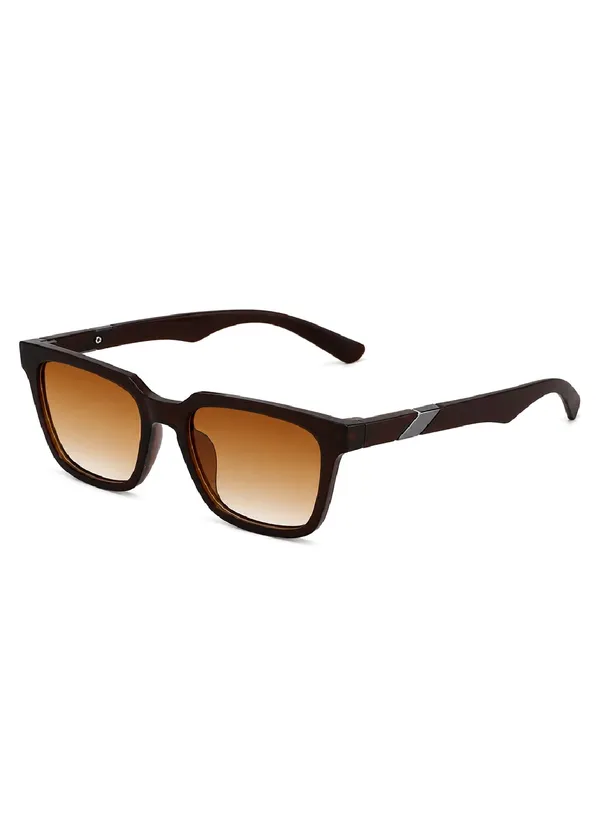 Unisex_Brown_Full-Rim_Square_Sunglasses