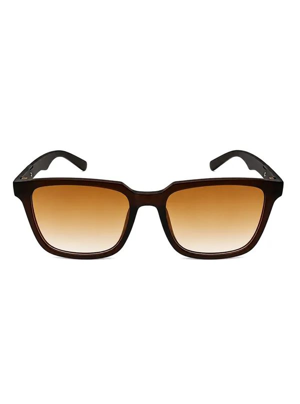 Unisex_Brown_Full-Rim_Square_Sunglasses