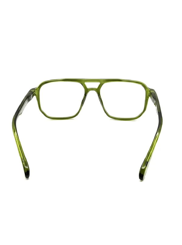 Men_Olive_Green_Geometric_Full_Frame_Eyeglasses