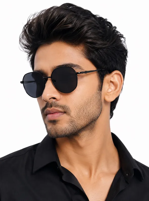 Lunara_Noir_Round_Sunglasses