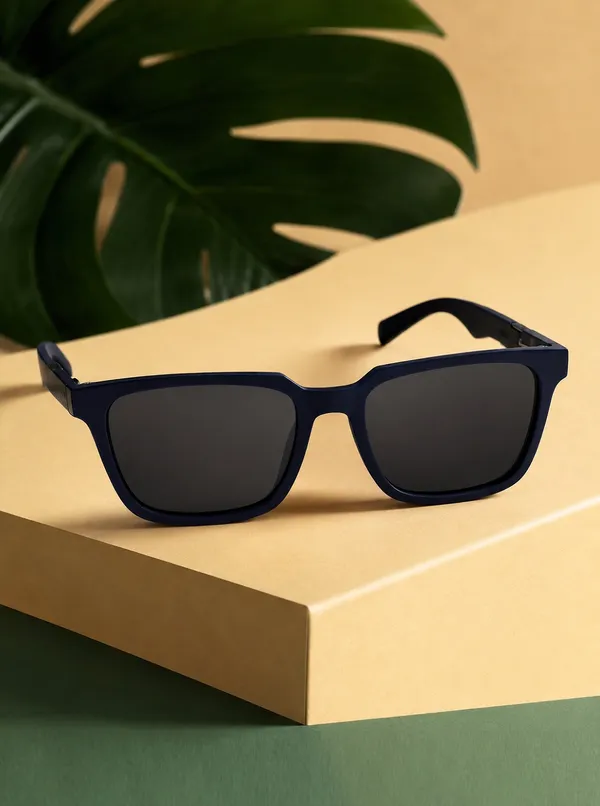 Unisex_Blue_Full-Rim_Square_Sunglasses