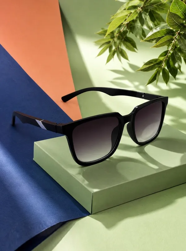 Unisex_Dark_Black_Full-Rim_Square_Sunglasses