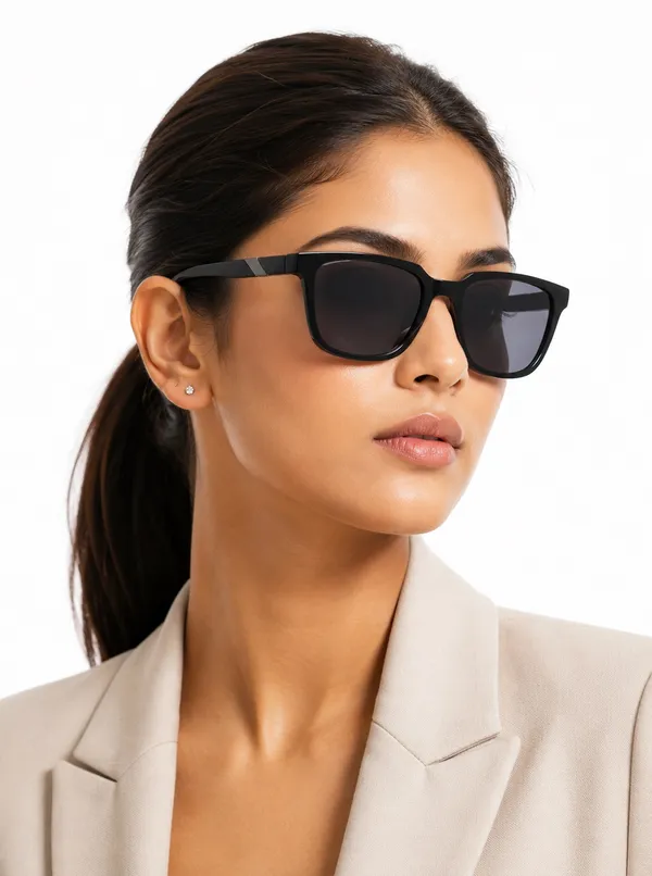 Unisex_Black_Full-Rim_Square_Sunglasses