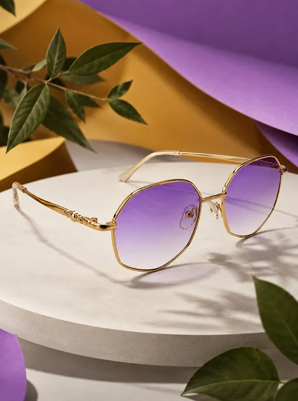 Duvane_Women_Golden_Sunglasses
