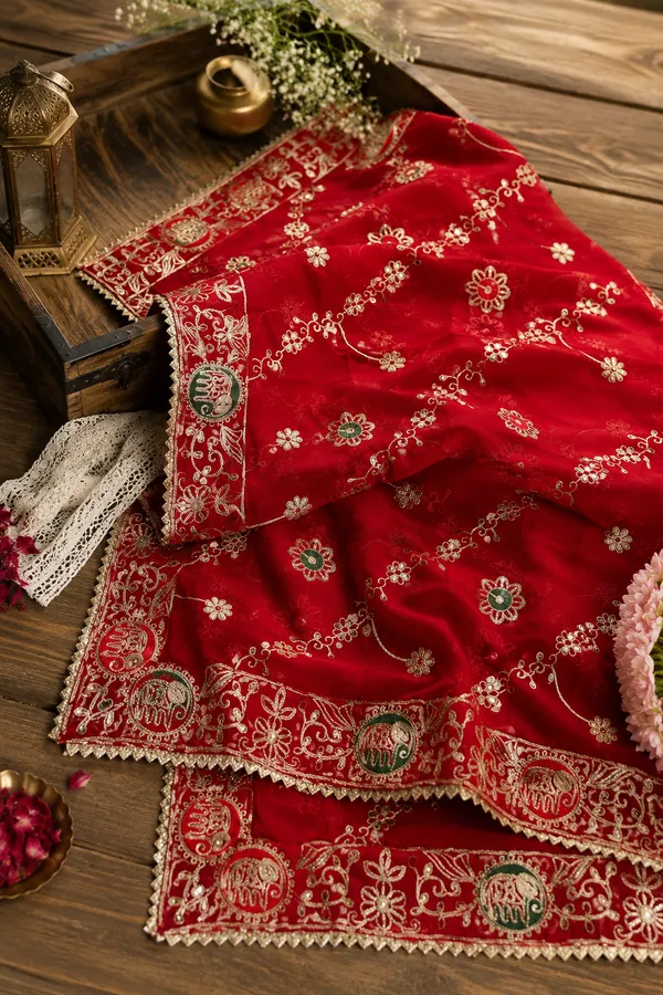 Women’s-Georgette-Embroidered-Dupatta-–-Red