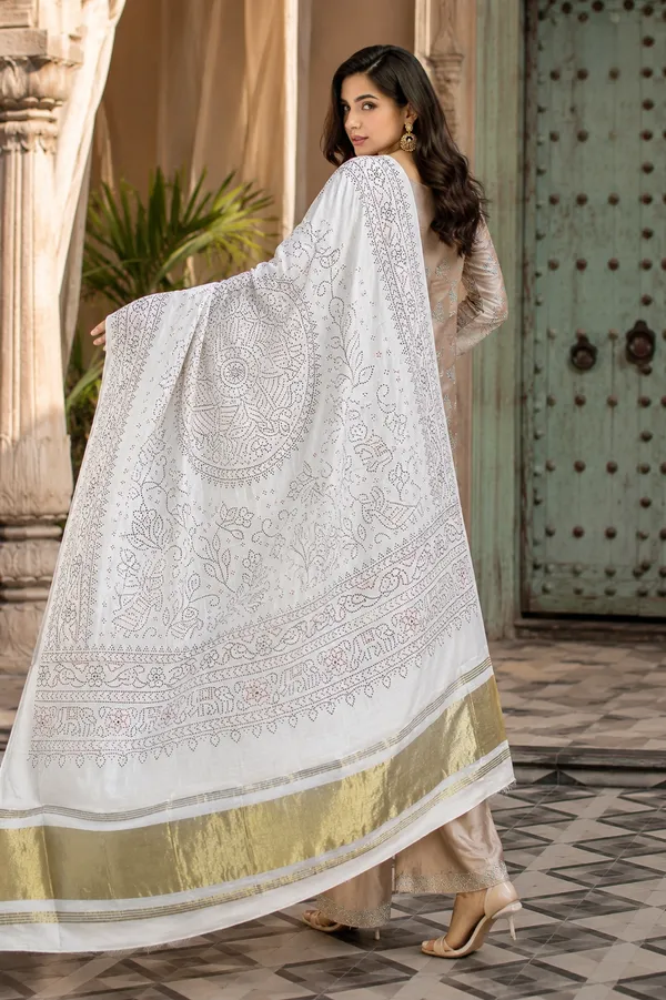 White_Pearl_Lagdi_Patta_Chanderi_Dupatta__White