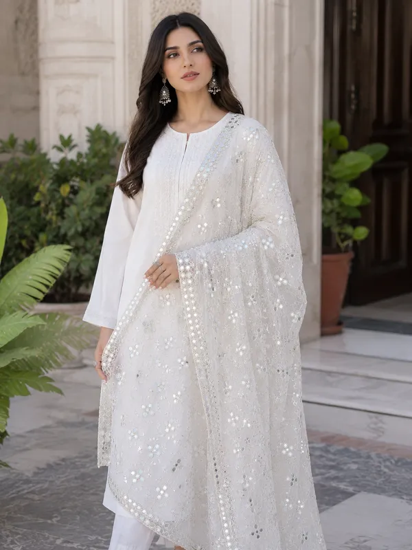 Women_White_Trill_Net_Mirror_Work_Embroidered_Dupatta