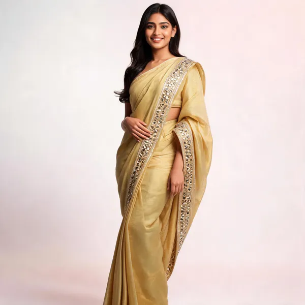 Golden_Tissue_Silk_Mirror_Work_Banarasi_Saree_For_Women