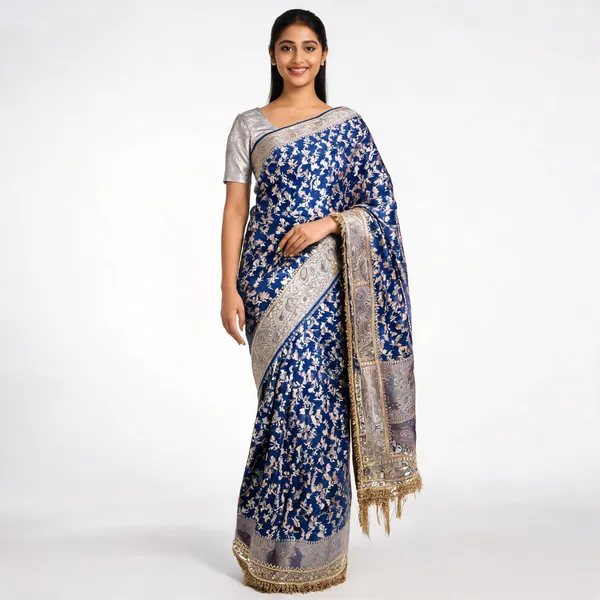 Blue_Tissue_Silk_Floral_Woven_Banarasi_Saree_For_Women